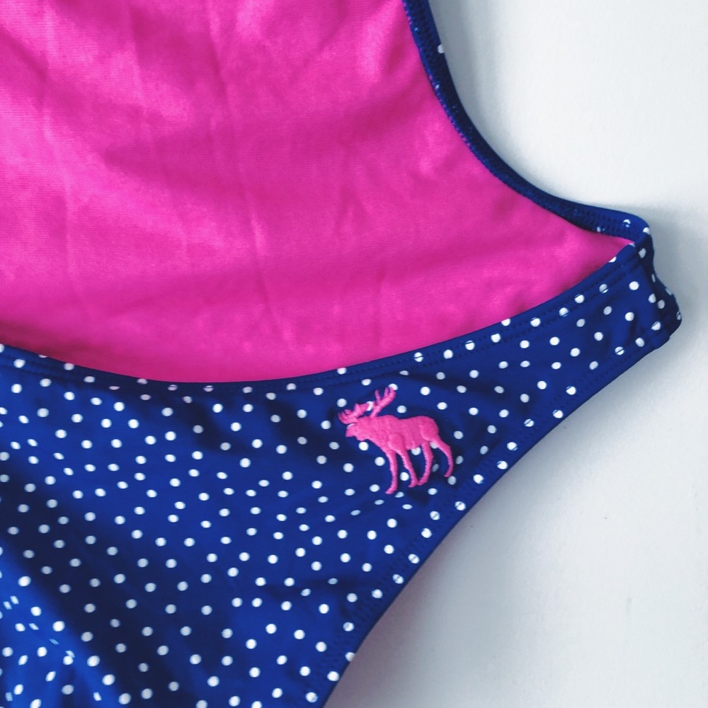 Abercrombie & Fitch Small Polka Dot Swimsuit NWT - Picture 6 of 6